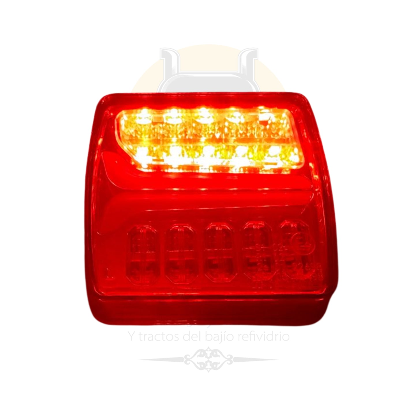 PLAFON LED CUADRADO ROJO/AMBAR