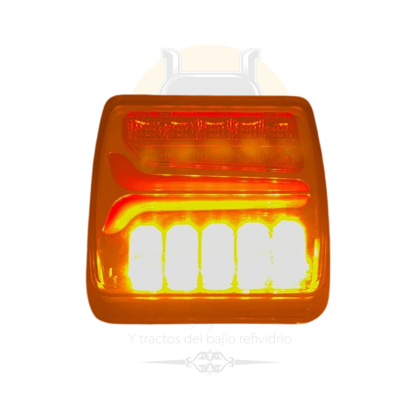 PLAFON LED CUADRADO ROJO/AMBAR