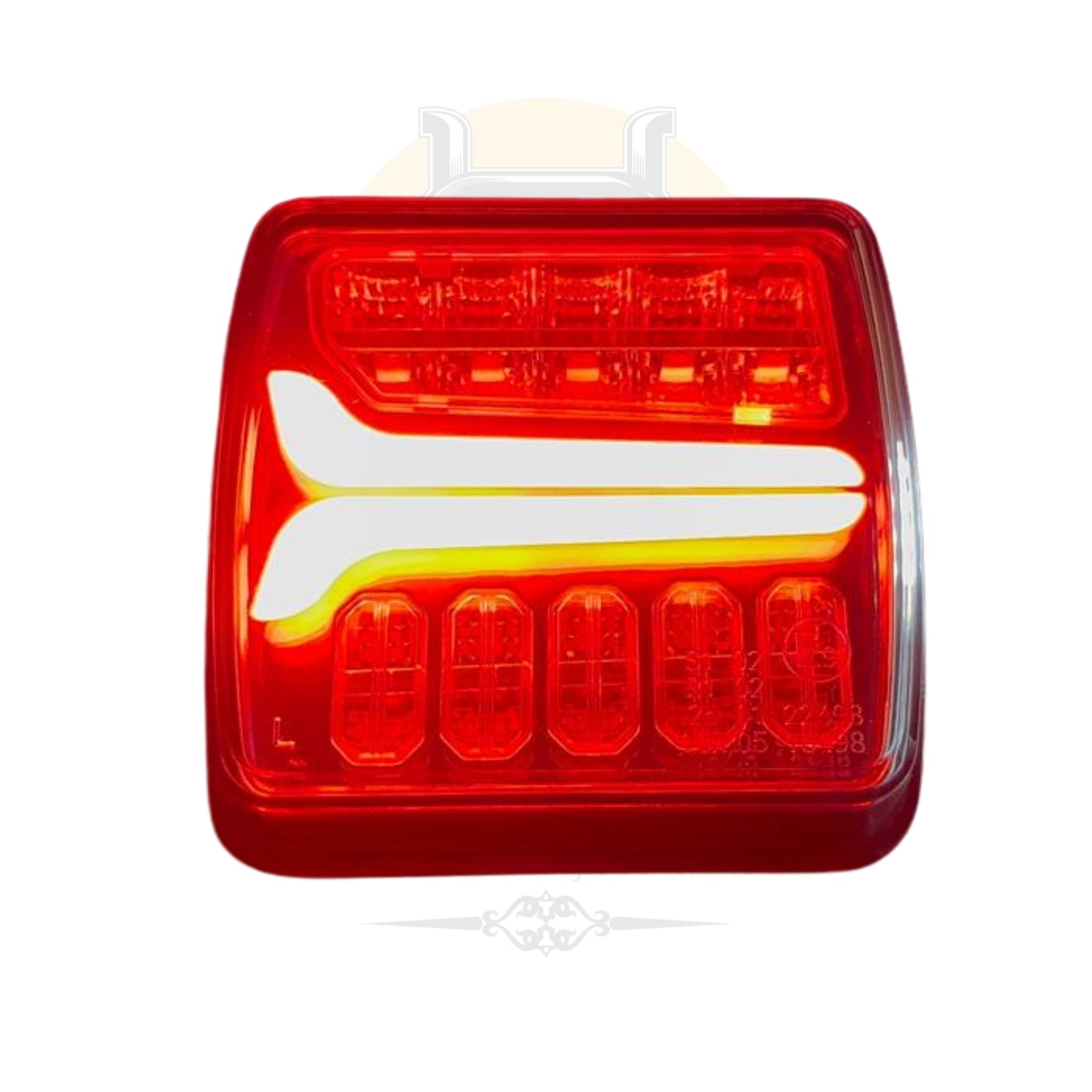 PLAFON LED CUADRADO ROJO/AMBAR