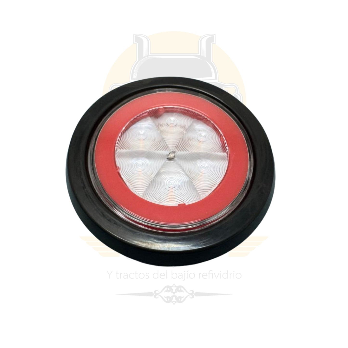 PLAFON LED REDONDO ROJO/AMBAR