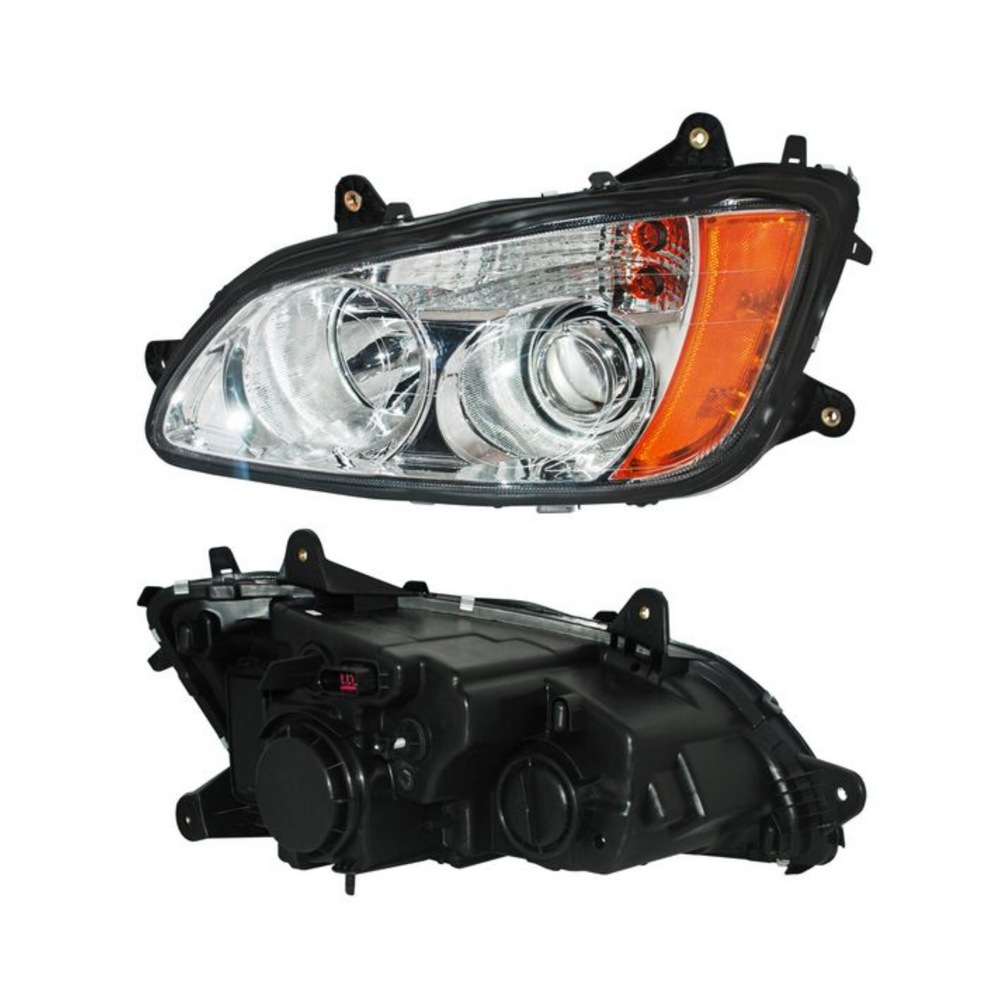 FARO PRINCIPAL PARA KENWORTH T-660 / T-370 / T-700 IZQUIERDO, FONDO CROMADO