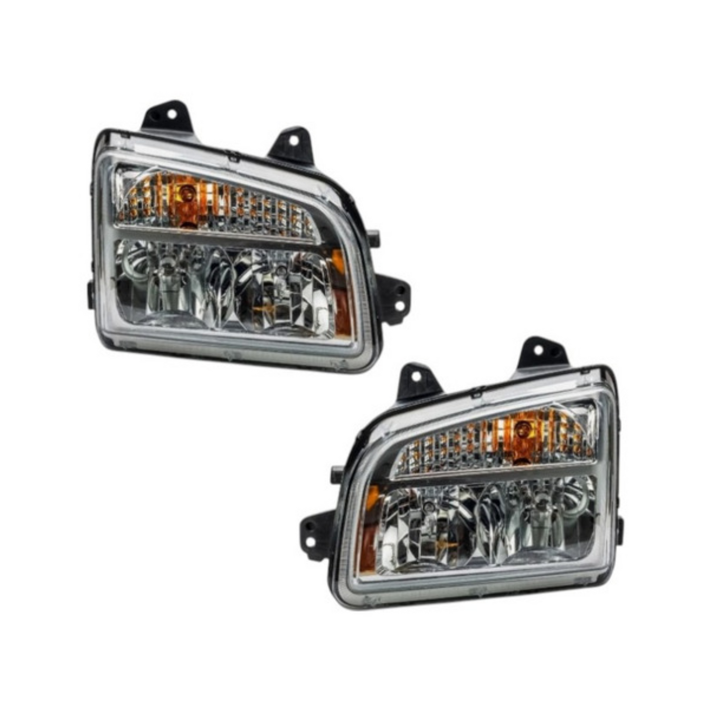 Faro Principal Izquierdo con Fondo Cromado para Kenworth T-880