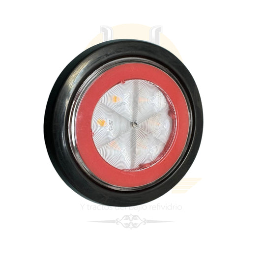 PLAFON LED REDONDO ROJO/AMBAR