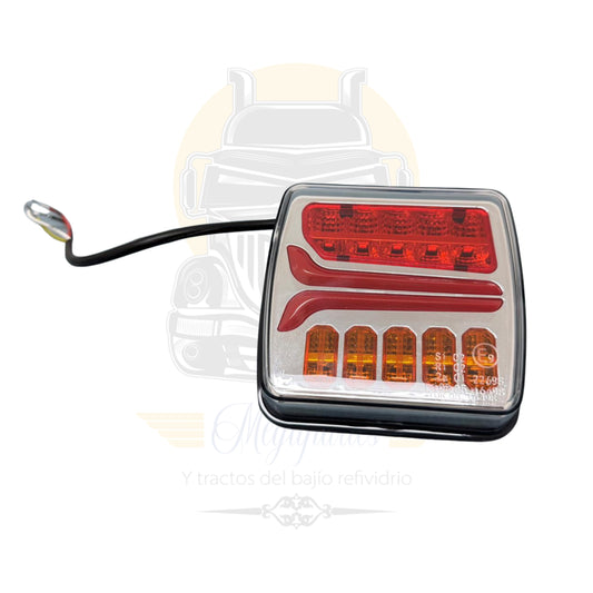 PLAFON LED CUADRADO ROJO/AMBAR