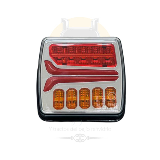PLAFON LED CUADRADO ROJO/AMBAR