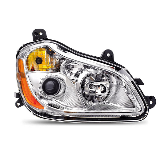 Faro Principal Derecho con Fondo Cromado para Kenworth T680
