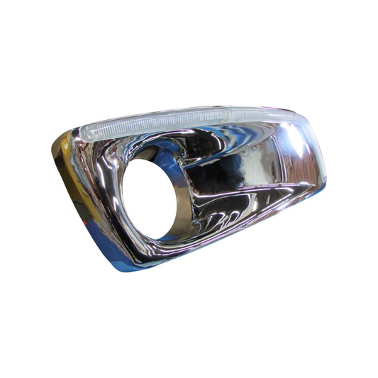 BISEL DE FARO DE DEFENSA CON LUZ LED PARA KENWORTH T-660  DERECHO CROMADO